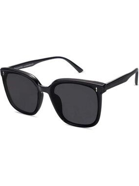 SOJOS Women's Trendy Sun Glasses Vintage Style Shades SJ2157 Black Grey